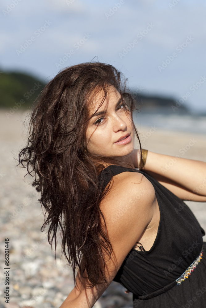 Mädchen am Strand Mädchen am Strand