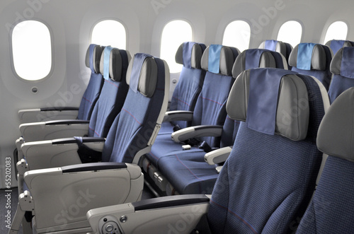 aircraft seats and windows photo