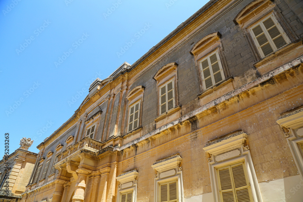 Historic Architecture in Mdina.