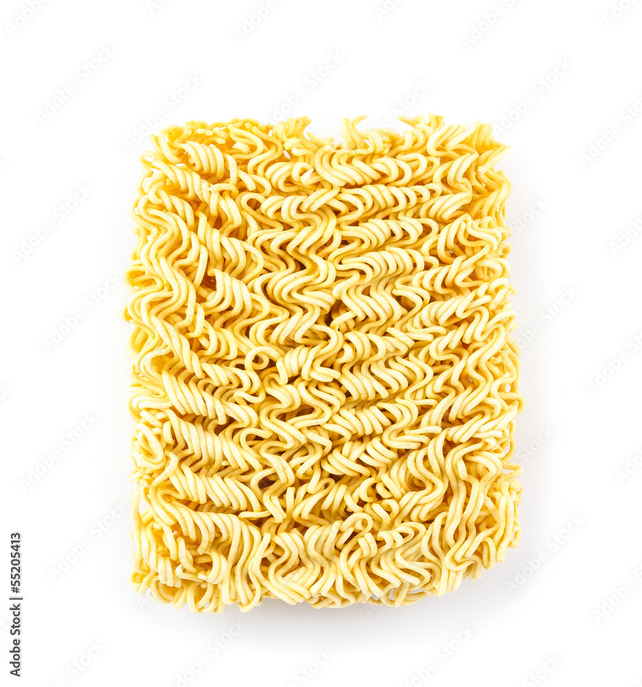 Instant noodles isolated on white background Instant noodles isolated on white background