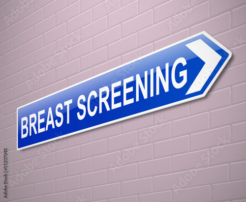 Breast screening concept.