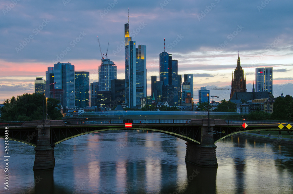 Obraz premium Blue Train Frankfurt