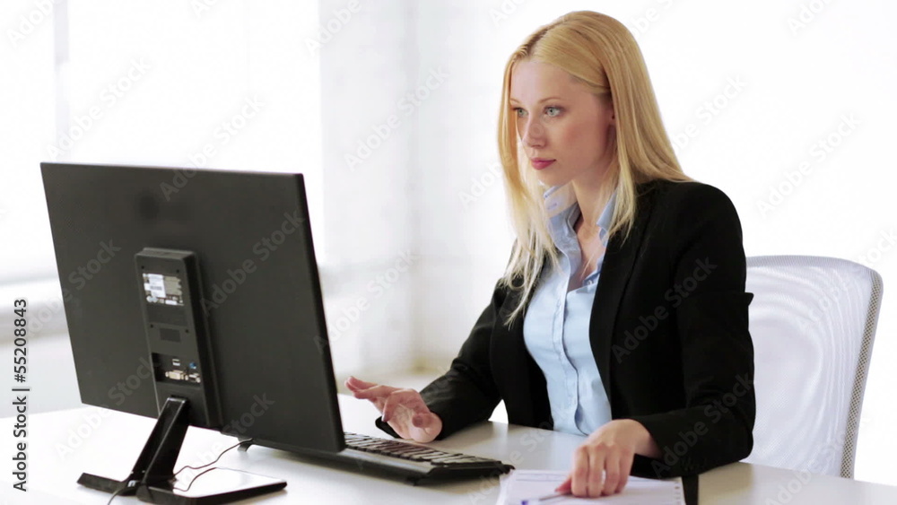 attractive office worker attractive office worker