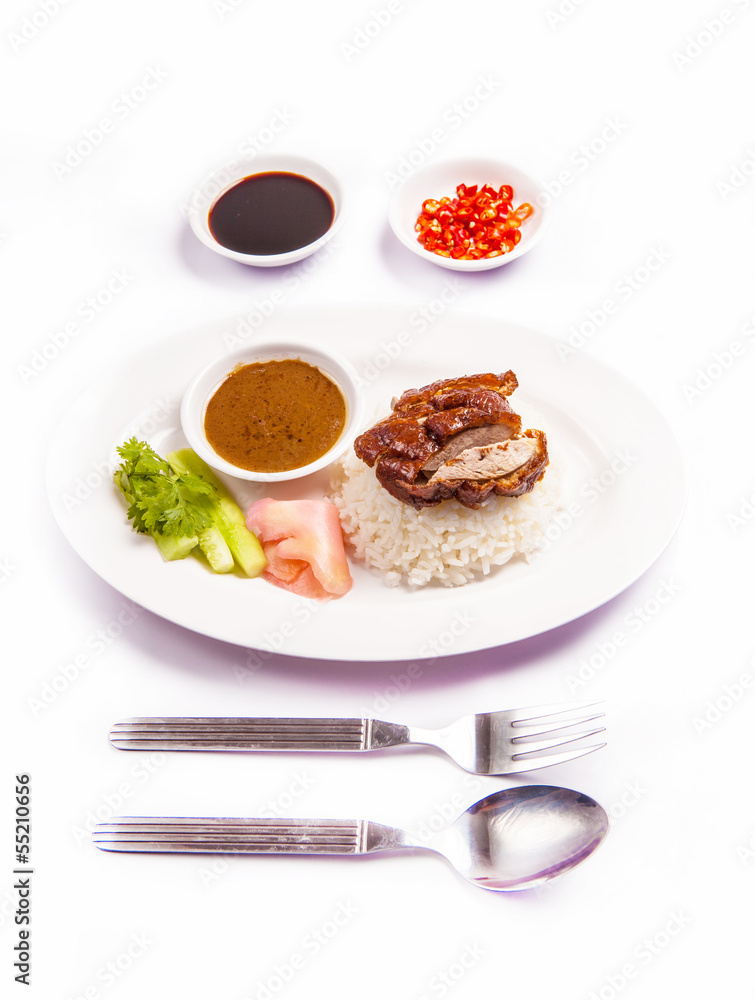 a perfect golden brown roast duck with rice a perfect golden brown roast duck with rice