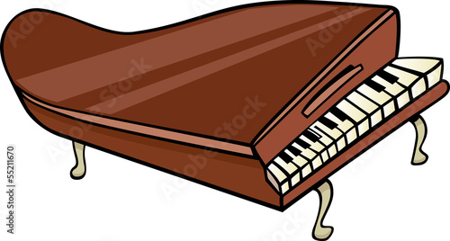 piano clip art cartoon illustration