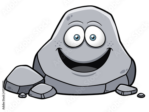 Vector illustration of A pile of boulders