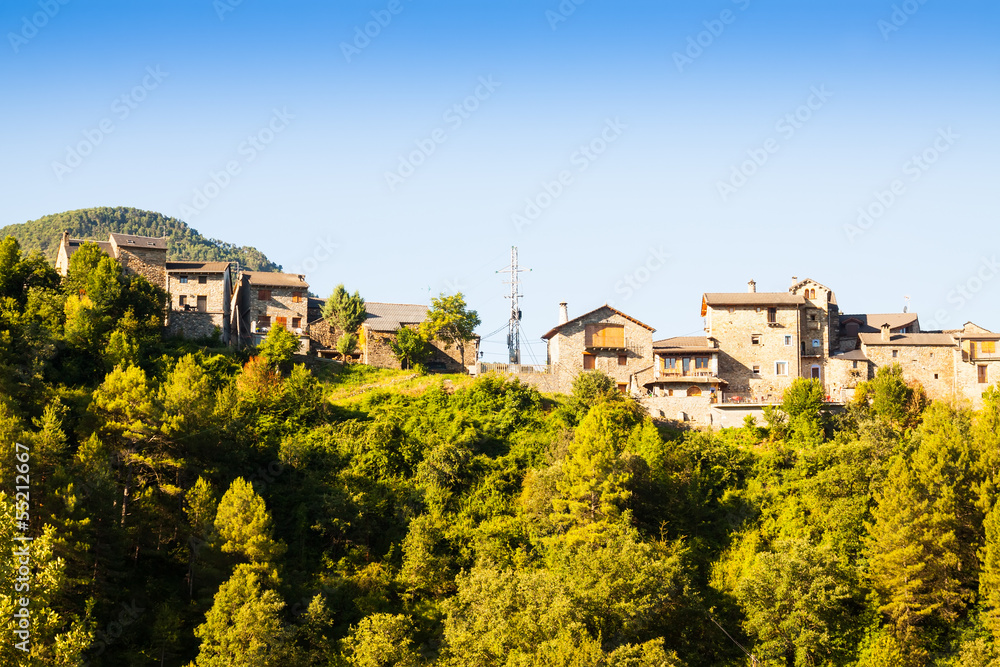   Pyrenees village. Puyarruego