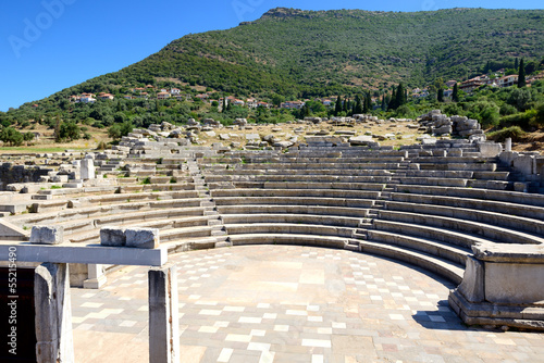 The ruins in ancient Messene (Messinia), Peloponnes, Greece photo