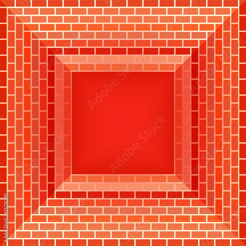 Geometrical brick wall background