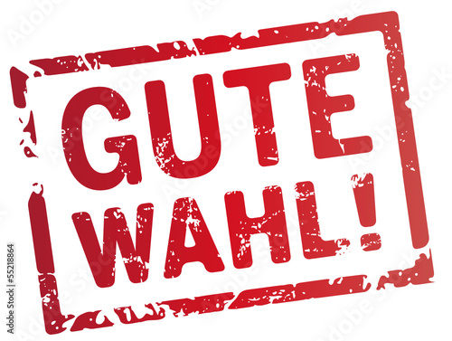 roter Stempel Gute Wahl!