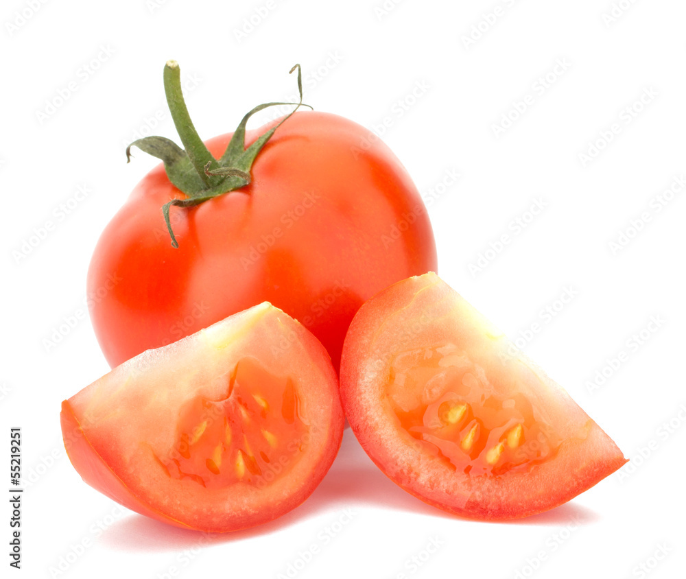Ripe Tomato isolated on white background Ripe Tomato isolated on white background