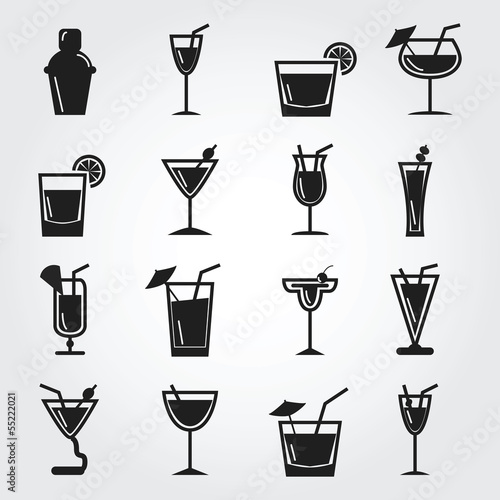 Cocktail icons