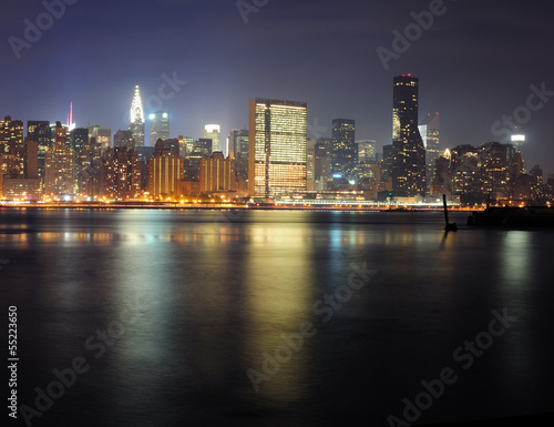 Urban city night view