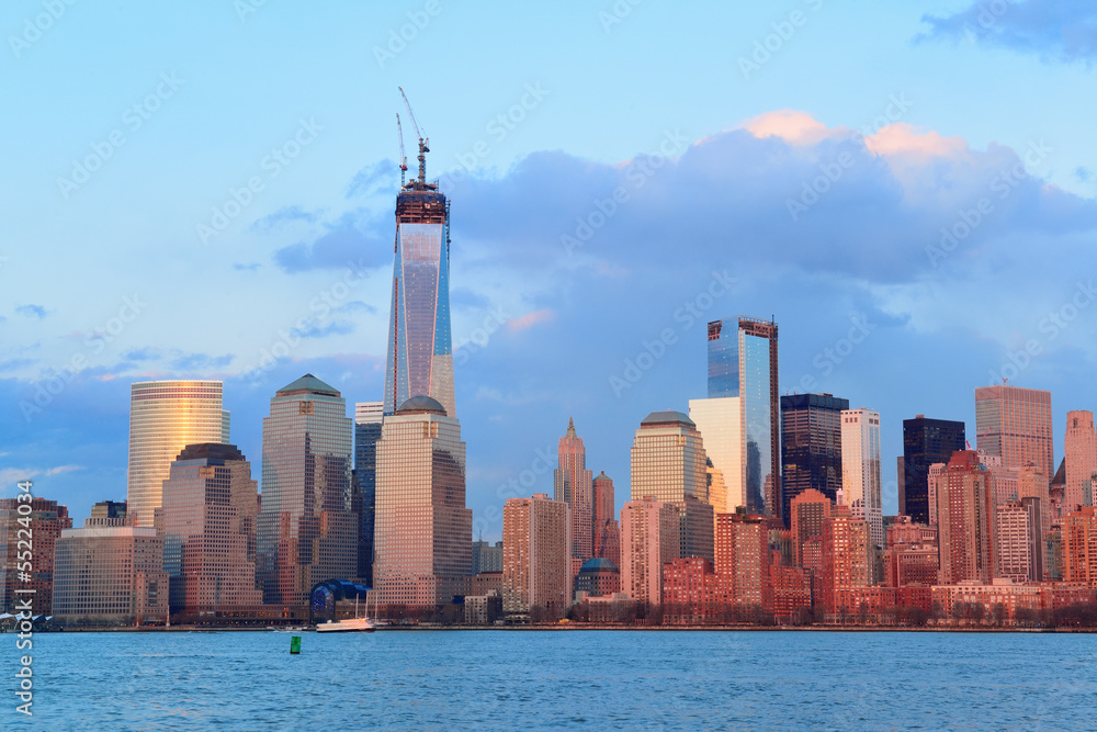 Obraz premium Downtown Manhattan skyline