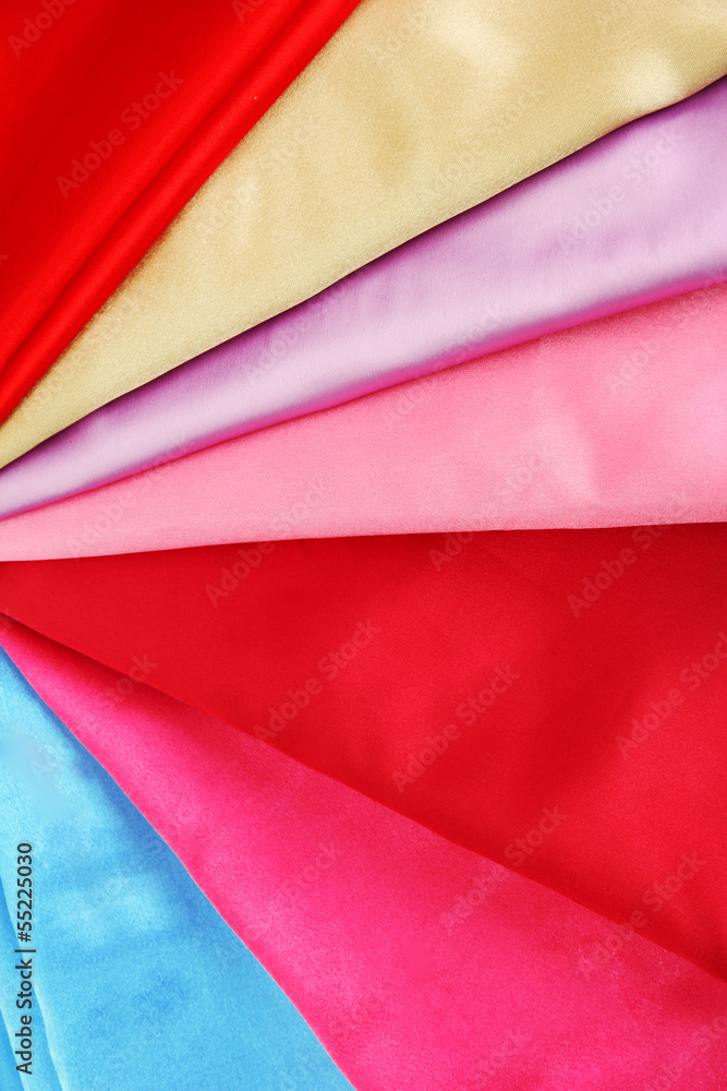 heap of cloth fabrics, close up heap of cloth fabrics, close up