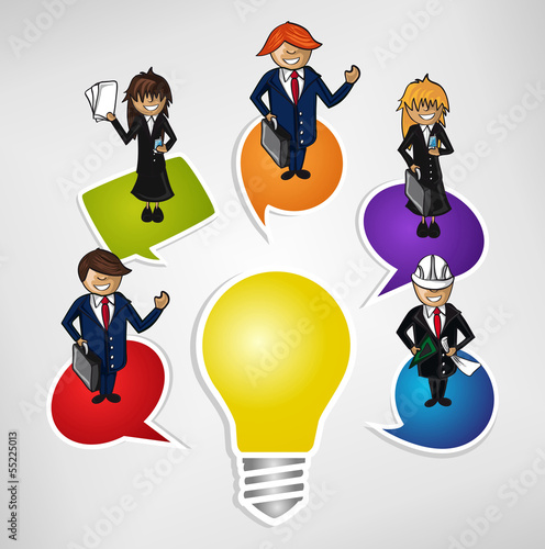 Business teamwork social idea people.
