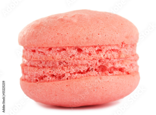 Gentle macaroon isolated on white