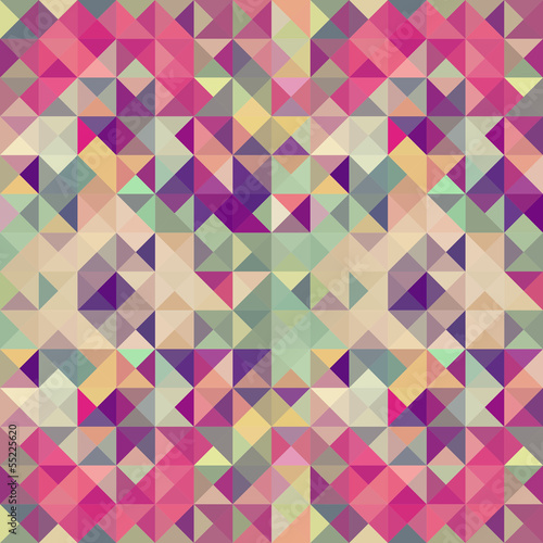 Vintage hipsters geometric pattern.