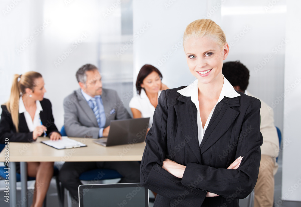 Portrait Of Happy Businesswoman Portrait Of Happy Businesswoman