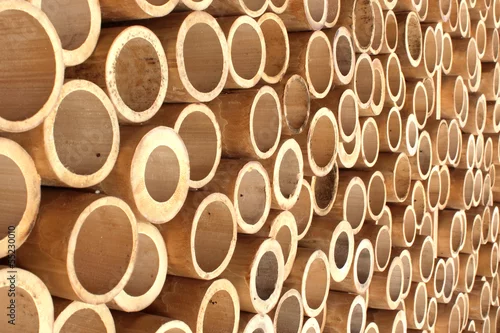 Fototapeta samoprzylepna Bambusowa ściana w Gili wyspach