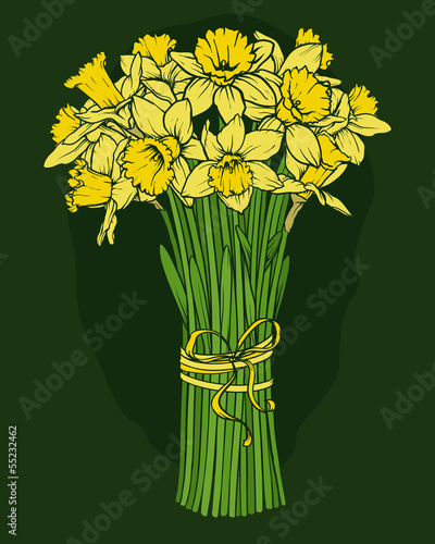 Fototapeta Naklejka Na Ścianę i Meble -  daffodils_bouquet