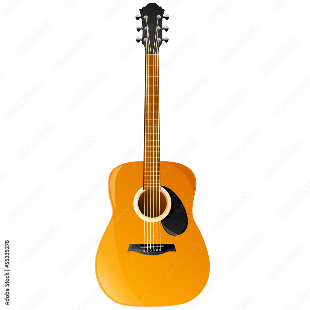 Obraz premium guitar, vector illustration
