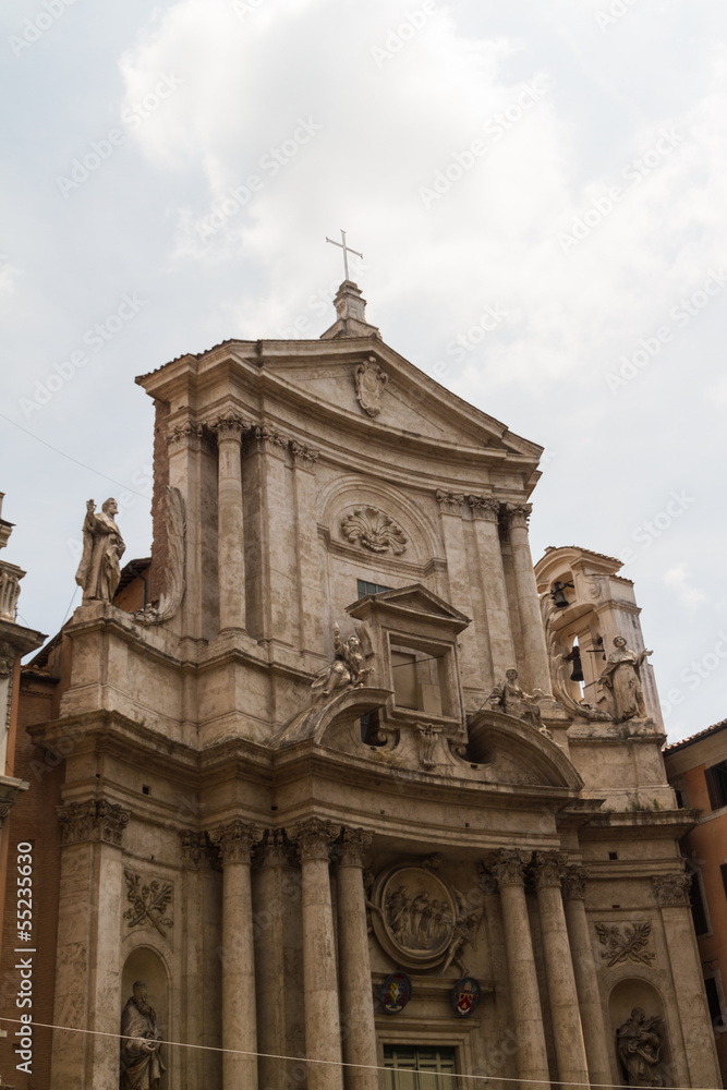 Great church in center of Rome, Italy.