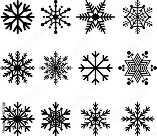 Abstract Snowflakes