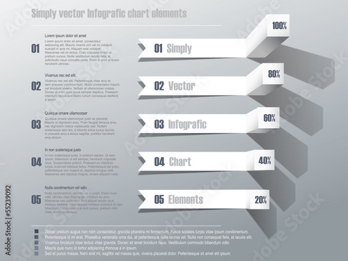 Simply vector infografic chart