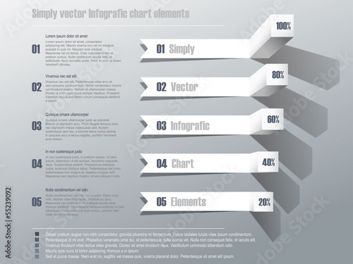 Simply vector infografic chart photo