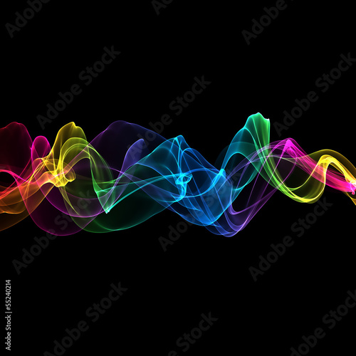 abstract ribbon waves