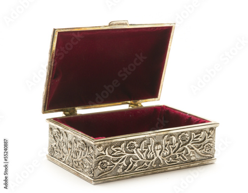 Fotografija open silver coffer