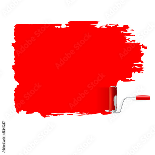 paint roller vector concept background