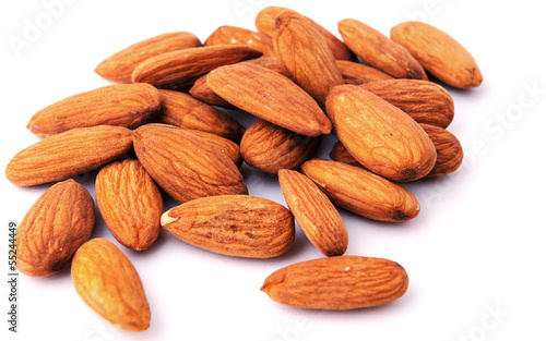 Almond nuts isolated