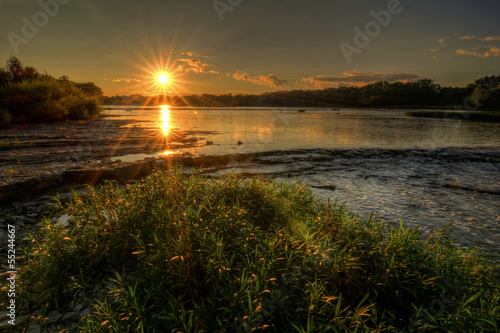 River Rapids Sunset