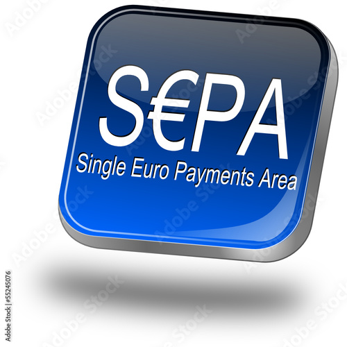 SEPA - Single Euro Payments Area - Button