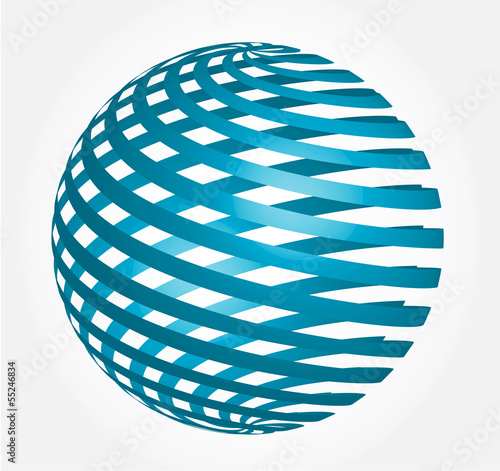 abstract globe - 3d sphere