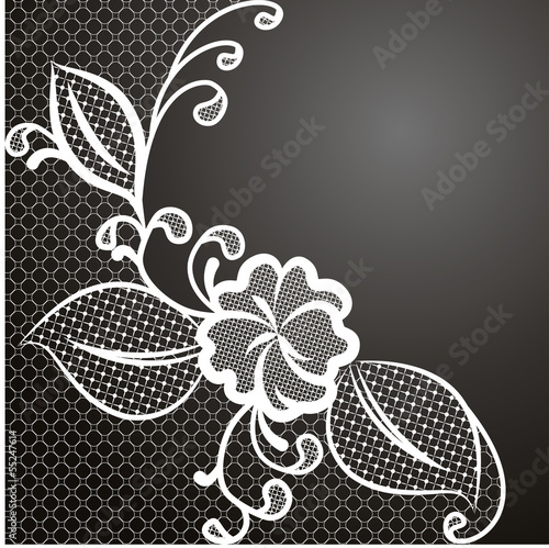lace corner white