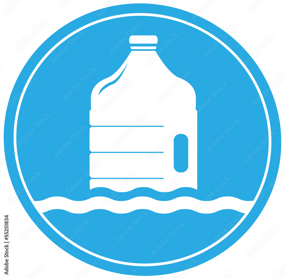 drinking water symbol with bottle, droplet and wave drinking water symbol with bottle, droplet and wave