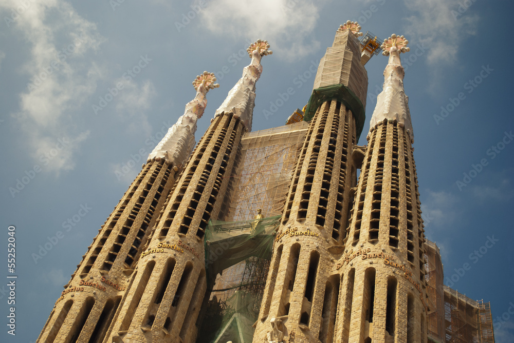 Sagrada Familia in barcelona, spain