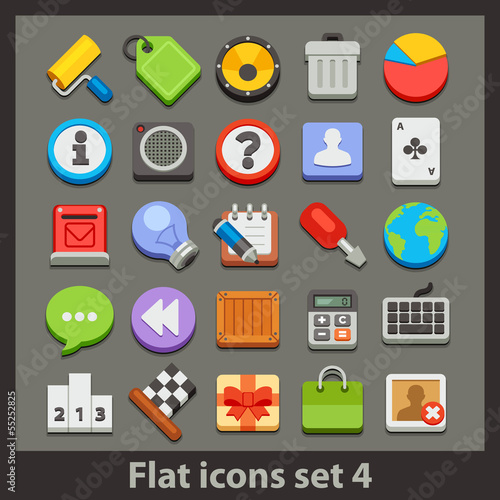 vector flat icon-set 4