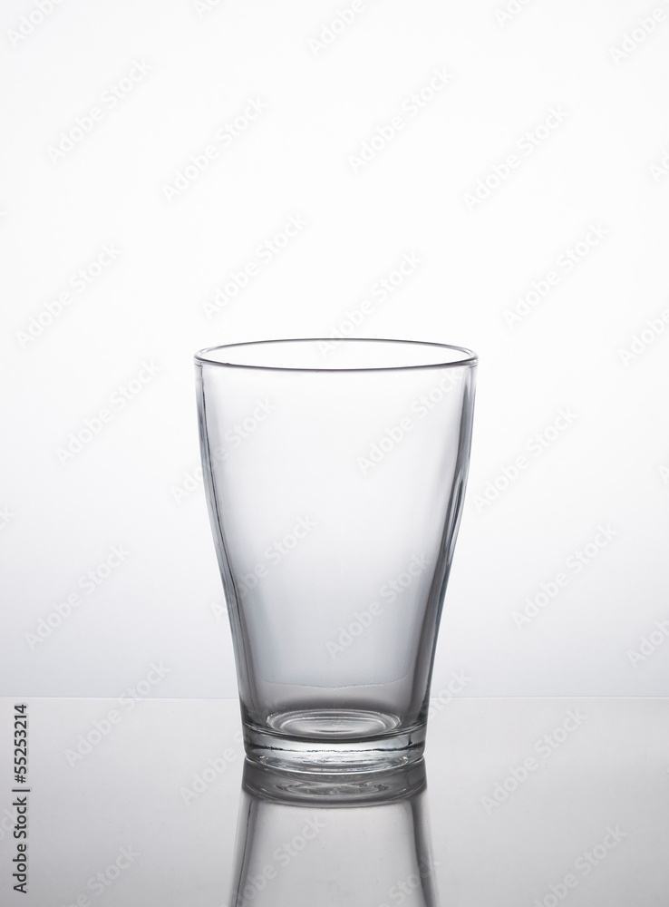 Empty glass isolated on a white background Empty glass isolated on a white background
