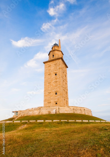 Hercules tower (lighthouse)l in La Coruna, Spain. © ramonespelt