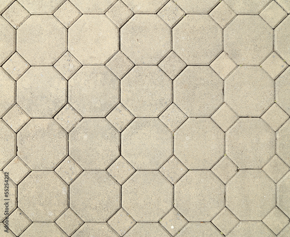 brick octagonal walkway pavement texture Stock Photo | Adobe Stock