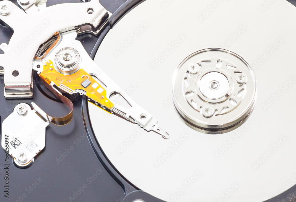 Hard disk isolated on a white background Hard disk isolated on a white background