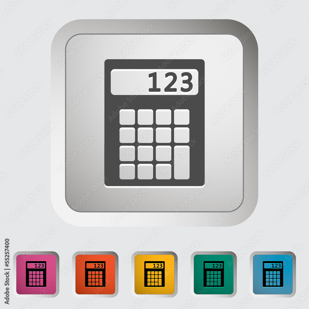 Calculator icon. Calculator icon.