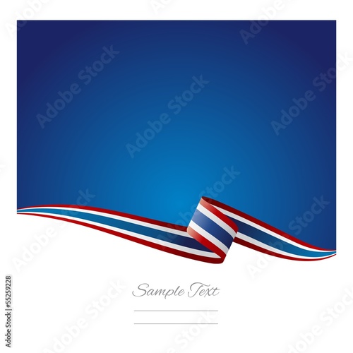 Abstract color background Thai flag vector