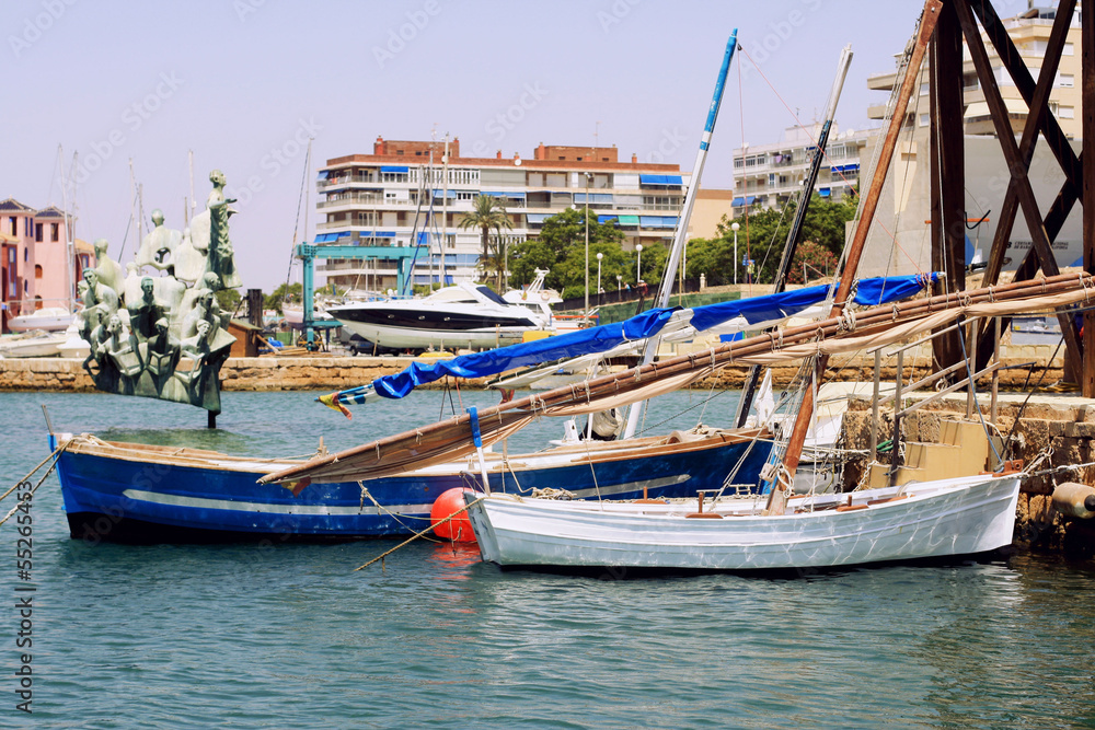 Two beautiful boats in the harbor