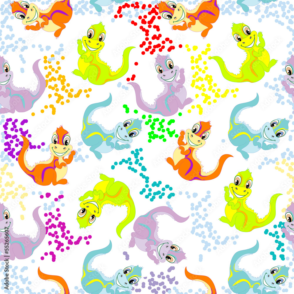 Dragons seamless pattern Dragons seamless pattern