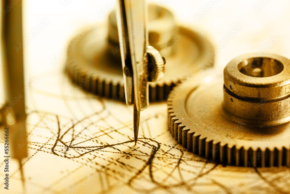 Mechanical ratchets, dividers and drafting Mechanical ratchets, dividers and drafting